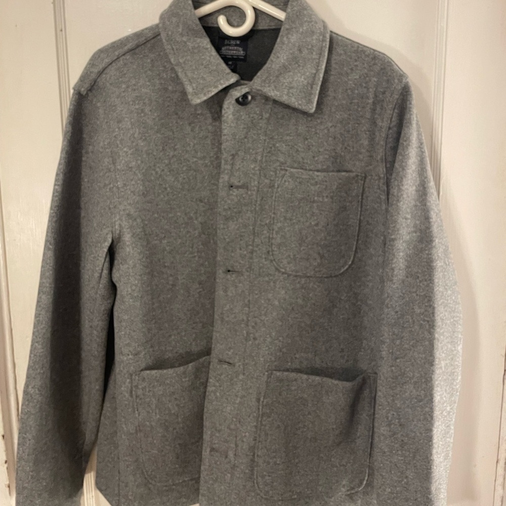 J crew men’s medium overcoat